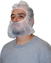 Polypropylene Hair Net White Disposable Bouffant Hoods Caps 100 Pack. - £25.12 GBP