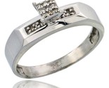 Sterling silver diamond engagement ring rhodium finish 3 16 in wide style ag009er thumb155 crop