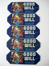 Set of Five (5) Good Will Brand Citrus Crate Labels, South Lake Apopka, Florida  - £15.72 GBP