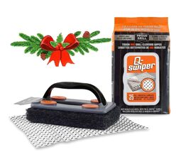 Q-Swiper BBQ Grill Cleaner Set - 1 Grill Brush with Scraper and 25 BBQ G... - €24,54 EUR