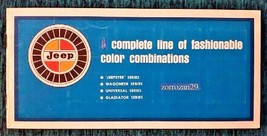 1967 Jeep Full Line Farbkombinationen Farbverkaufsprospekt - Original - Usa !! - £18.94 GBP