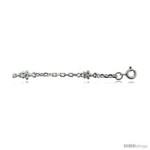 Sterling Silver Anklet w/ Teeny  - £30.63 GBP