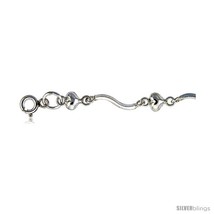 Sterling Silver Anklet w/ Hearts -Style  - £35.25 GBP
