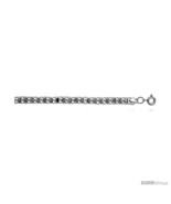 Sterling Silver Anklet w/ Heart &amp; Flower Links -Style  - £56.11 GBP