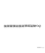 Sterling Silver Anklet w/ Flowers -Style  - £50.12 GBP