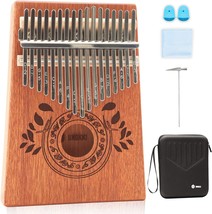 Kalimba Thumb Piano For Adults And Children By Unokki, 17 Keys, Hard Case - £29.99 GBP