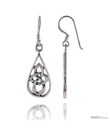 Sterling Silver Celtic Dangle Earrings, 1 1/2  - £30.60 GBP