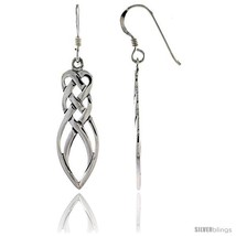 Sterling Silver Celtic Motherhood Knot Dangle Earrings, 1 3/4 in  - £28.64 GBP
