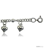 Sterling Silver Anklet w/ Beads and Dangling  - £62.65 GBP