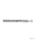 Sterling Silver Charm Bracelet w/ Teeny Polished  - £63.34 GBP