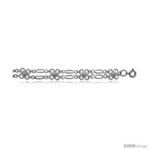 Sterling Silver Charm Anklet w/  - £71.48 GBP