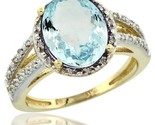 Low gold diamond halo aquamarine ring 3 carat oval shape 11x9 mm 7 16 in 11mm wide thumb155 crop