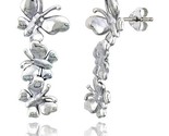 Sterling silver butterfly post earrings 13 16 30 mm thumb155 crop