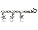 Sterling silver stars charm bracelet thumb155 crop