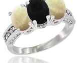 K white gold natural black onyx opal sides ring 3 stone 7x5 mm oval diamond accent thumb155 crop