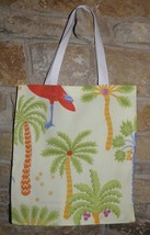 Handmade Green, Yellow, Orange Palm Tree Tote Bag - £7.96 GBP