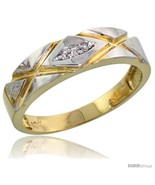 Size 6.5 - 10k Yellow Gold Ladies&#39; Diamond Wedding Band, 3/16 in wide -S... - £177.55 GBP