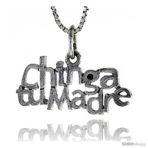 Sterling Silver CHINGA TU MADRE Word Necklace, w/ 18 in Box  - $44.40