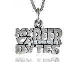 Sterling silver my career bytes word necklace w 18 in box chain thumb155 crop