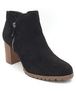 Style &amp; Co Women Block Heel Ankle Booties Idee Size US 8.5M Black Faux S... - £18.14 GBP