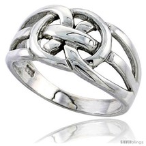 Size 10 - Sterling Silver Celtic Love Knot Band, 5/16 in  - £18.62 GBP