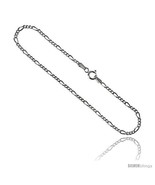 Length 20 - Sterling Silver Italian Figaro Chain Necklaces &amp; Bracelets 2... - £15.89 GBP