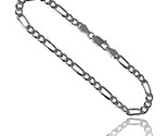  figaro chain necklaces bracelets 4 5mm pave diamond cut beveled edges nickel free thumb155 crop
