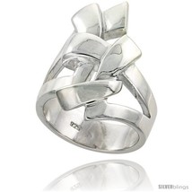 Size 6 - Sterling Silver Knot Ring Flawless finish 1 1/16 in  - £104.00 GBP