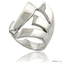 Size 7.5 - Sterling Silver Fork Ring Flawless finish 1 in  - £73.43 GBP