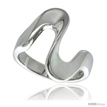 Size 8 - Sterling Silver Wave  - £22.45 GBP