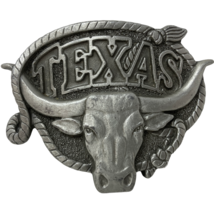 VTG Great American Buckle Co Texas Longhorn Cowboy Robe Belt Buckle Western - $39.59