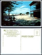 FLORIDA Postcard - Treasure Island, John&#39;s Pass, Van Dyke Colony Motel M29 - £3.10 GBP