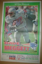 New England Patriots Dave Meggett 1995 Poster - $3.99