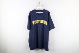 Vtg Nike Mens 2XL Travis Scott Mini Swoosh University of West Virginia T-Shirt - £38.62 GBP