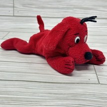 Vintage Clifford the Big Red Dog Side Kicks 8&quot; Bean Bag Scholastic Plush Toy 90s - £7.11 GBP