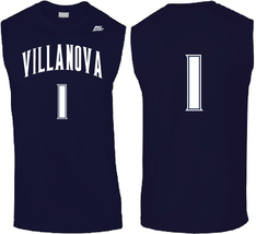 Villanova Wildcats Jalen Brunson Jersey Style Sleeveless T-Shirt Sizes S... - $29.99+
