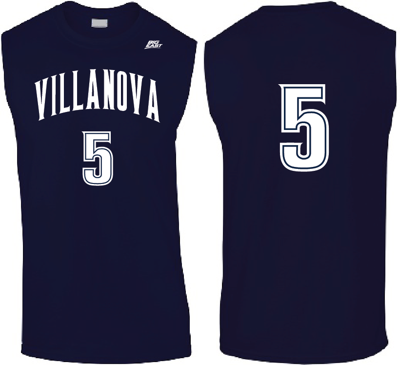 Villanova Wildcats Phil Booth Jersey Style Sleeveless T-Shirt Sizes S-XXL - $29.99 - $32.99