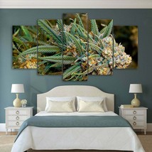 Multi Panel Print Buds Weed Canvas 5 Piece Wall Art Ganja Cannabis Marijuana Pot - £21.98 GBP+