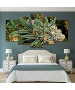 Multi Panel Print Buds Weed Canvas 5 Piece Wall Art Ganja Cannabis Marij... - €23,66 EUR+