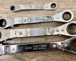 Craftsman Tools USA 4Pcs Box End Ratchet Wrench Set 43365, 43364, 43363,... - £23.34 GBP