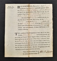 1785 antique ABRAHAM LOTT new york delegate provincial congress soldier ... - £112.12 GBP