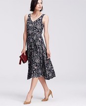 Ann Taylor Paisley Print Belted Jersey Midi Dress, size S, NWT - £47.95 GBP