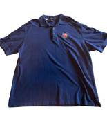 Chicago Cubs Polo Men&#39;s XL Antigua Blue Short Sleeve Shirt Logo MLB Base... - £6.99 GBP