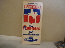 Vintage MLB Texas Rangers Baseball 1977 News Media Guide chevrolet - £10.26 GBP