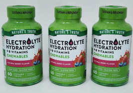 3x Nature's Truth Electrolyte Tablets | 60 Count | Hydration | Berry Fla... - €17,13 EUR 3x Nature's Truth Electrolyte Tablets | 60 Count | Hydration | Berry Fla... - €17,13 EUR