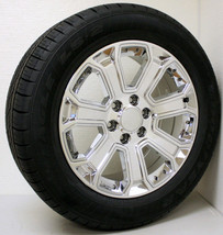 Chevy 20&quot; Chrome Wheels Goodyear Tires Set For 2000-18 Silverado Tahoe Suburban - £1,922.21 GBP