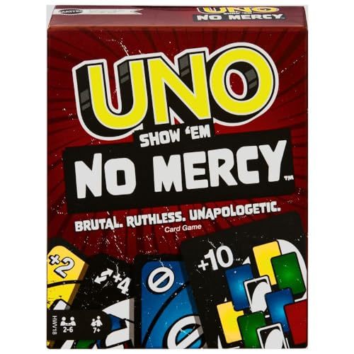 Mattel Games UNO Show em No Mercy Card Game for Kids, Adults & Family Parties a - $14.84
