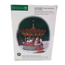 Department 56 Village Animated Woodland Carousel AC/DC Battery 52509 Christmas - £39.33 GBP