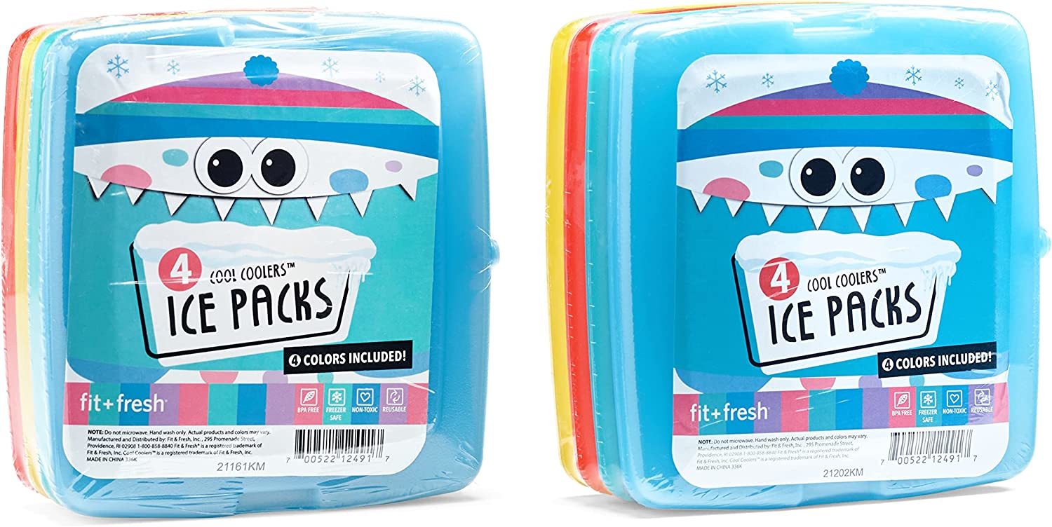 Cool Coolers By Fit Fresh, Reusable And Long-Lasting Slim Ice, Beach Coo... - $28.92