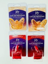 4 NEW Joy Mangano Forever Fragrant Car Air Freshener Apple Cinnamon Vani... - $24.95